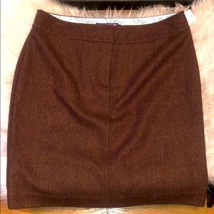 NWT Vineyard Vines Brown Tweed Skirt